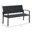 Roxane 2 Seater Poly Rattan Garden Bench All Weather for Patio-57359725