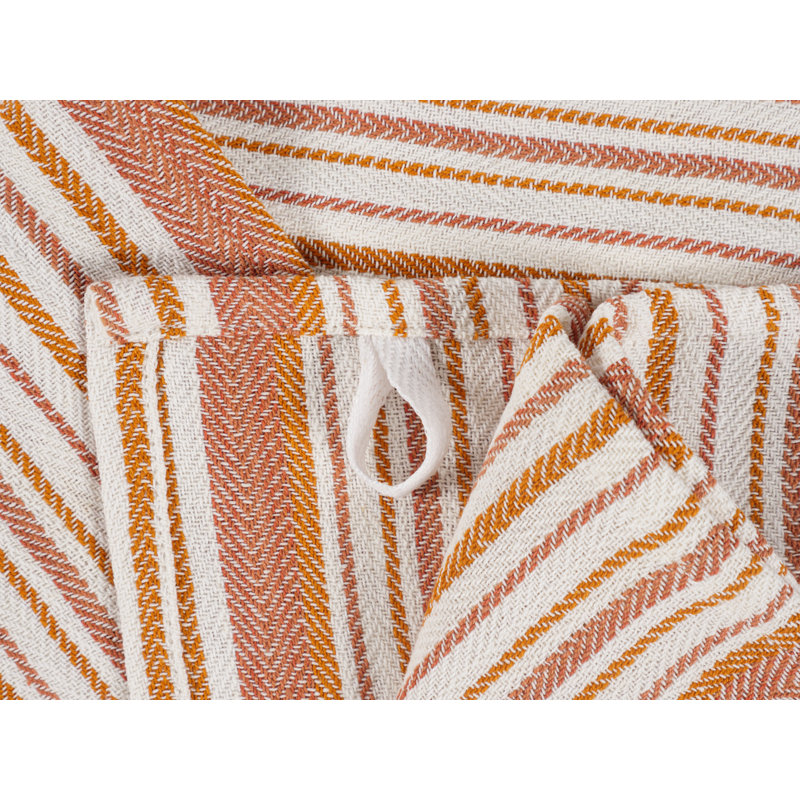Ensemble de 10 serviettes de cuisine KAF Home de 18 x 28 po, Orange