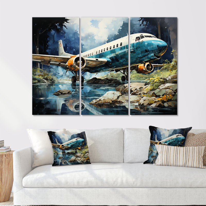 «Wild Checks», art mural, H 28 po x l 36 po