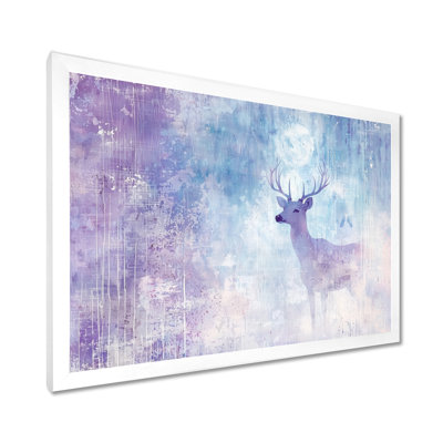 Deer In The Moonlight - Deer Print Wall Art