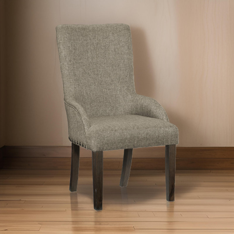 Jaydan Vill Dining Armchair, Polyester, High Back