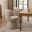 Chaises de salle à manger rembourrées modernes, chaises de baril pivotantes en tissu Boucle, chaises d'appoint à oreilles, chaises de coiffeuse-1475575668