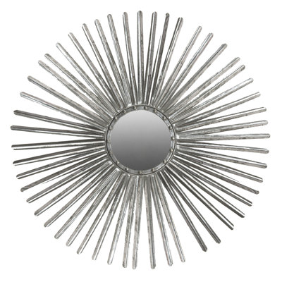 Metal Sunburst Wall Mirror