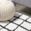 Tapis blanc / gris à poils longs Arenal-1422488218