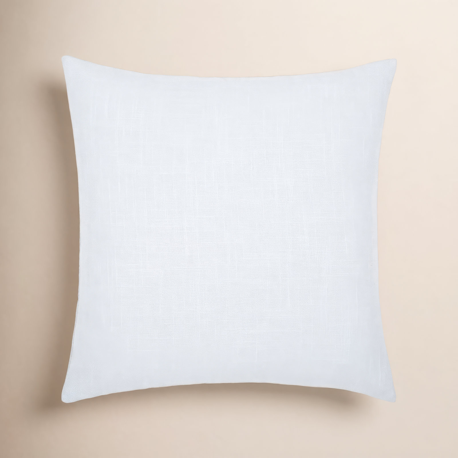Gwyn Embroidered Cotton Pillow Cover, 18" x 18", Pale Blue/Mustard/Dusty Pink