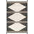 Akikur Geometric Ivory/Black Area Rug-737397853