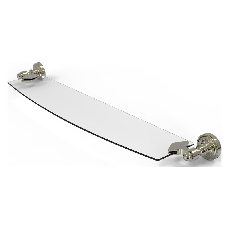 Marchmont Bracket Shelf, 2.25" H x 22" W x 6.1" D, Polished Nickel
