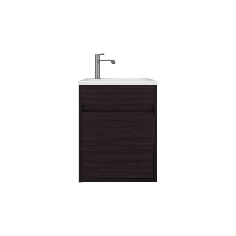 Meuble-lavabo de salle de bain avec lavabo, 1 porte
