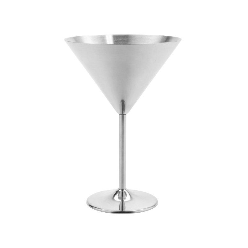 12oz. Stainless Steel Martini Glass, 72, Silver