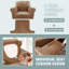 Housse pour fauteuil en velours avec coussin en T et housse de canapé 1 T pour le salon Lavable à la machine-970666656-970275778