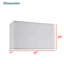 # 38753, Abat-jour rectangulaire escamotable de style contemporain avec tissu ajouré noir (17 + 11) haut X (17 + 11) bas X 10 po