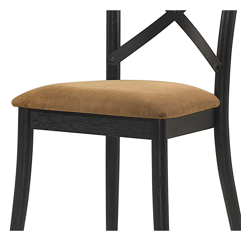 Chaise d'appoint rembourrée, ensemble de 2