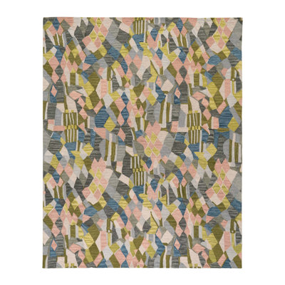 Deer Leap Wool Abstract Area Rug