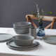 Stone by Mercer Project Katachi 32-Piece Dinnerware Set Stoneware