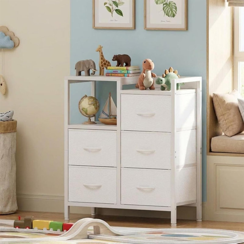 24.8cm Wide 5 -Drawer File Cabinet, White