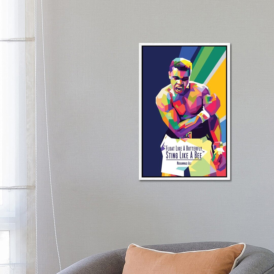 Leinwandbild - Grafikdruck „Muhammad Ali Quotes” von Dayat Banggai