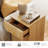94.5" Modern Wood 8-Drawer Accent Cabinet With Reeded Design, Minimalist Cabinet Organizer Storage With Charging Station For Bedroom,Living Room, Entryway-12674697