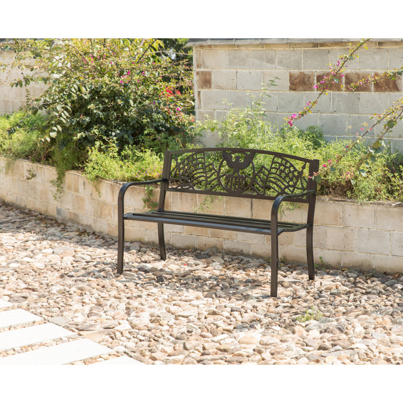 Banc de jardin en acier durable Barty
