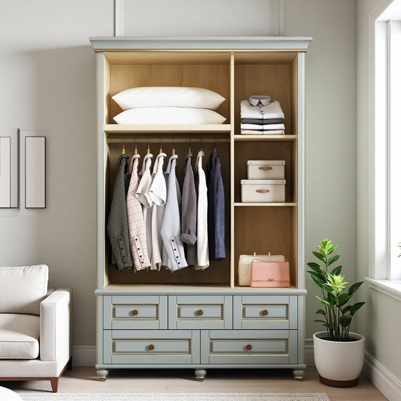 Armoire moderne, simple et luxueuse gris clair