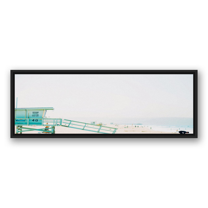 Tour de plage, H 13,75 po x l 37,75 po x P 1,75 po, Cadre flottant noir