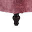 Canapé en chenille de style Mid-Century moderne en tissu, canapé 2 places rembourré avec canapé moderne pour le salon, canapé avec pieds en bois brun pour la chambre à coucher, lit (chenille rouge vin)