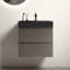 Lavabo de salle de bain 24 po gris - Rangement élégant et maximisé, fonctionnement silencieux, look biseauté contemporain et chic, volume de rangement abondant, performance silencieuse, toucher-1242057931-1242057920
