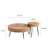 Ensemble de tables basses 2 pièces Ciriclio