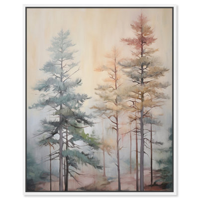 «Still Wet Pines», art mural abstrait Boho par Art Remedy