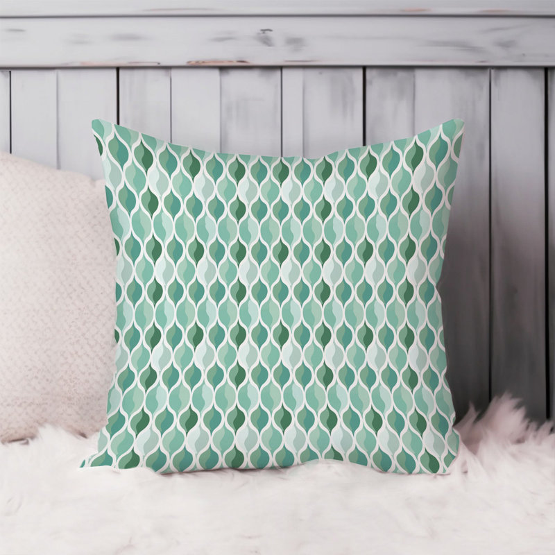 Abstract Mint Pattern Patterns Modern, 18"H x 18"W