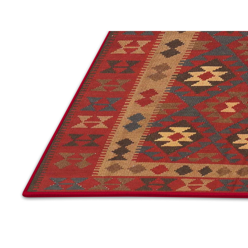 Geometric Indoor Rug, Rectangle 5' x 7'