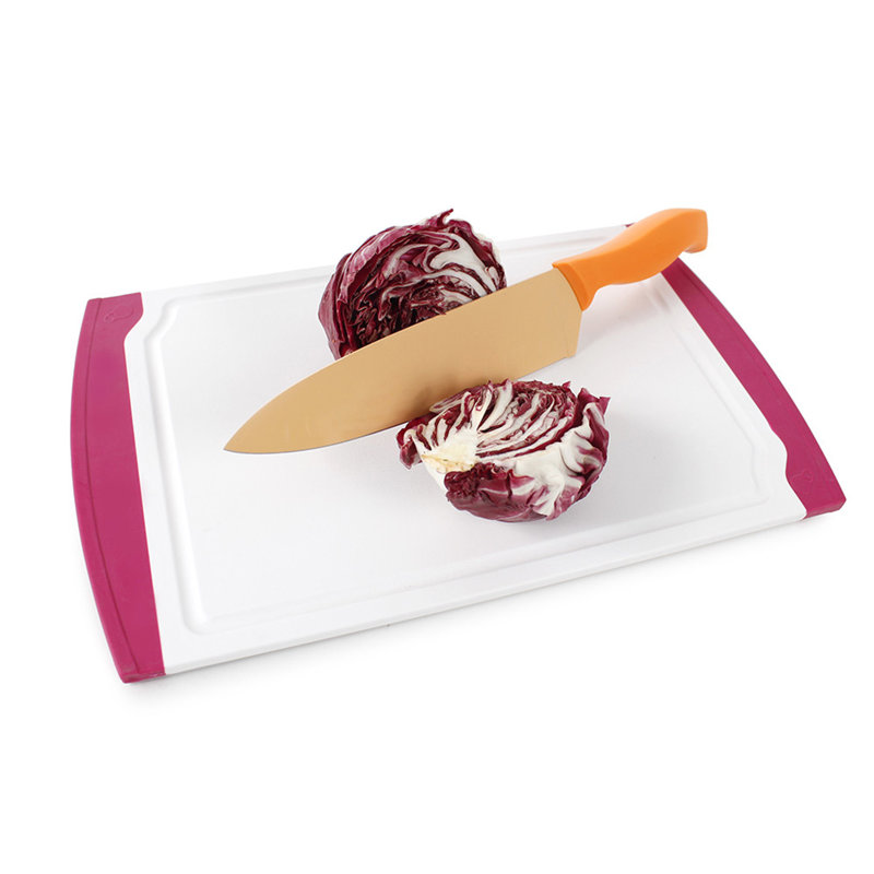 Coded 4 Piece Coded Cutting Board Set with Organizer