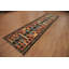 Tapis de couloir oriental géométrique en laine Kilim 3 x 13