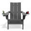 Chaise Adirondack pliante en polyéthylène haute densité Wolak avec porte-gobelet double-762678899