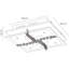 Varennes Glass Semi Flush Mount