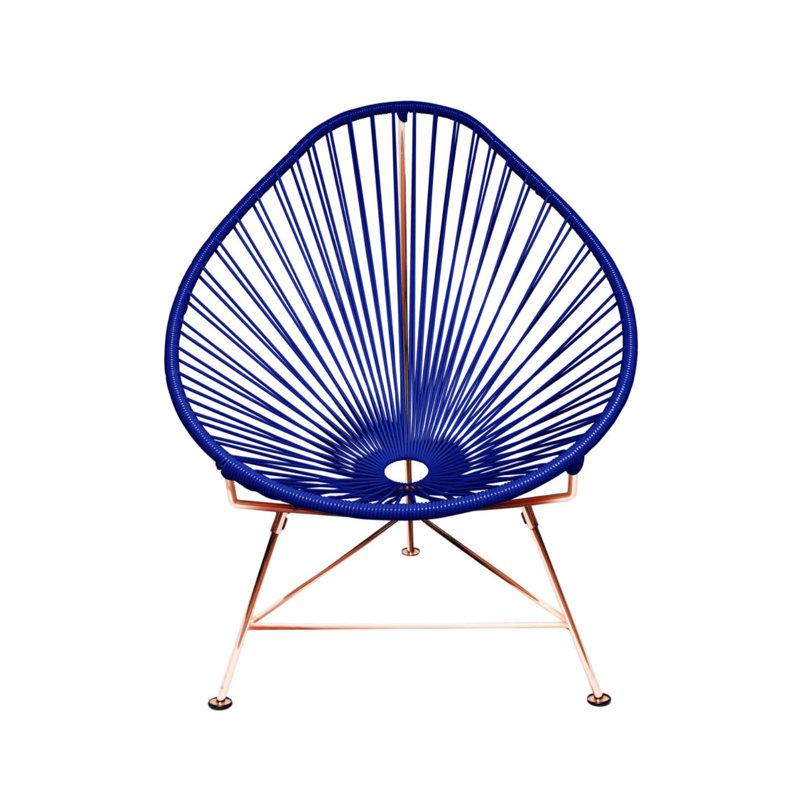Chaise de jardin, Bleu marine / cuivre