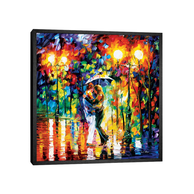 Rainy Dance I 1 Piece Painting on Canvas, 66.04 cm H x 66.04 cm W, Black Framed Canvas