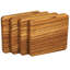 Tiger Wood Coasters Edge Grain with Base