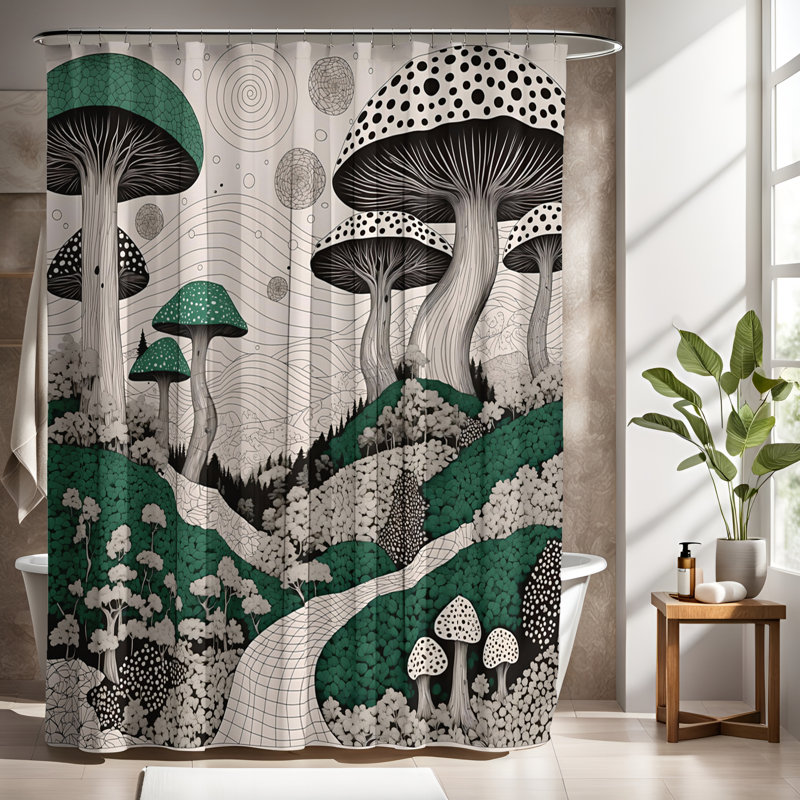 Rideau de douche Kesly, H 72 po x l 70 po