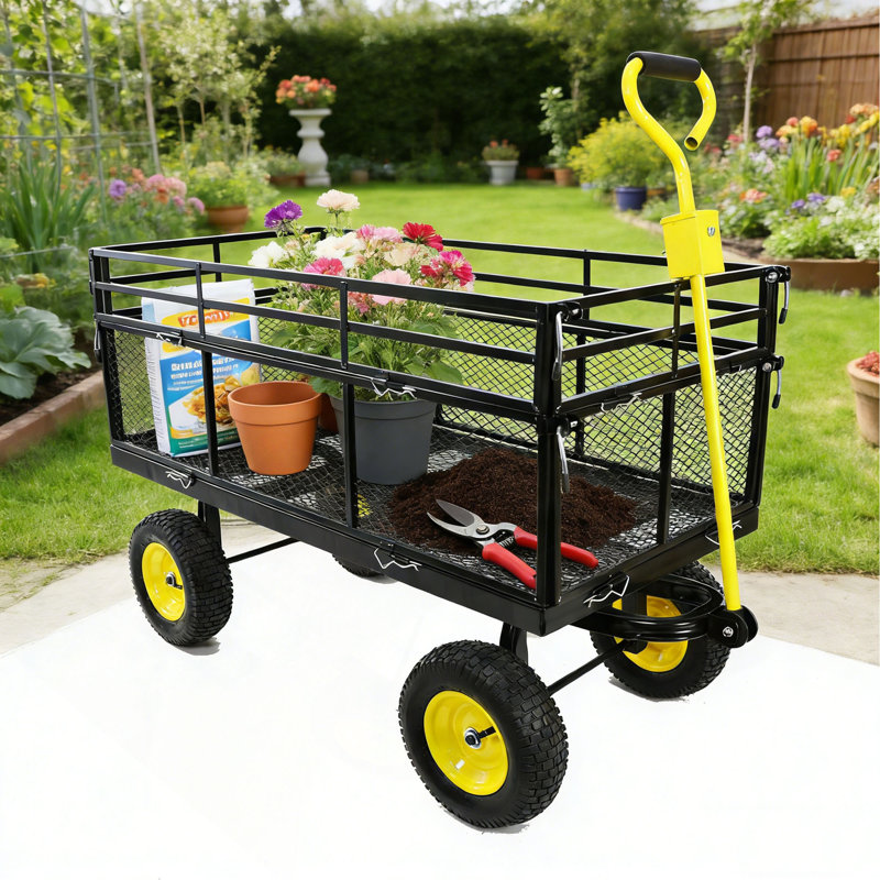 Big Wagon Cart Les chariots de jardin facilitent le transport du bois de chauffage