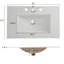 Meuble-lavabo américain de luxe 30 po, lavabo en céramique de haute qualité, 2 tiroirs avec un design biseauté à 45 °, glissières encastrées à fermeture en douceur, système de tiroir contemporain de couleur grise, grand rangement, finition