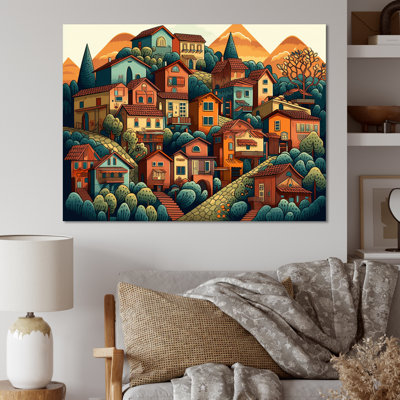 «Small Town Village III», reproduction sur toile