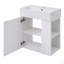 Meuble-lavabo flottant moderne de 21,6 po avec lavabo en céramique - parfait pour les petites salles de bain-1842387757