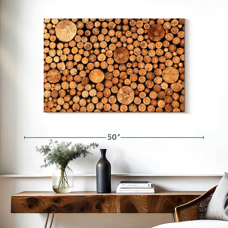 Avery Stacked Logs, 26" H x 39" W