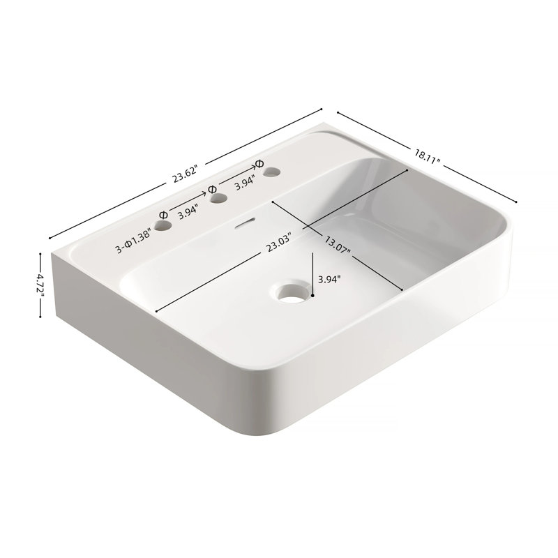 Artificial Marble Bathroom Vanity Top(top only)