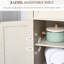 Buffet buffet, armoire de cuisine rustique à 2 portes de grange, armoire d'appoint avec rangement