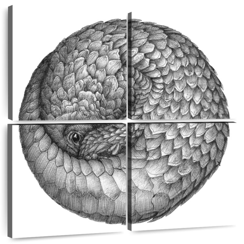 Boule de pangolin Brampt, H 32 po x l 32 po