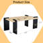 Table 39,3 x 23,6 x 17,7 po en grain de bois naturel, convient à une table basse minimaliste de style moderne, couleur, 39,3 x 23,6 x 17,7 po, peu encombrante-2042747958