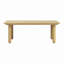 Table basse d'extérieur carrée en bois d'acacia
