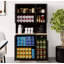 Armoire de rangement Kitchen Pantry - comptoir pour micro-ondes + 6 portes + 1 tiroir, tablettes réglables