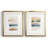 Helouisa Faint Swatches I - Matted and Framed Under Acrylic Glass, Set of 2, Large Living Room Wall Art